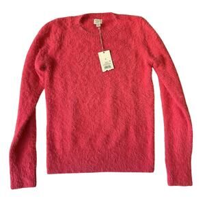 A New Day Women Sweater Size S Pink Acrylic Nylon Long Sleeve NWT